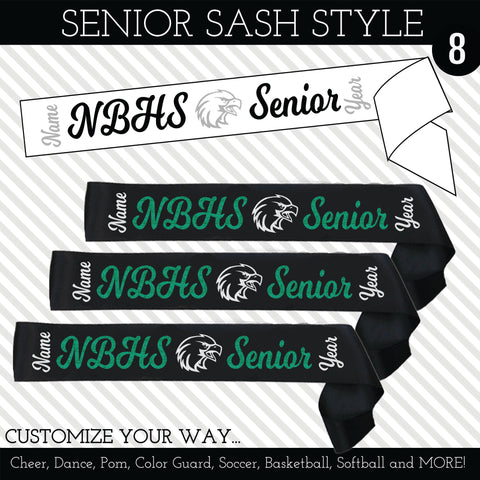 Senior Sash Style 8