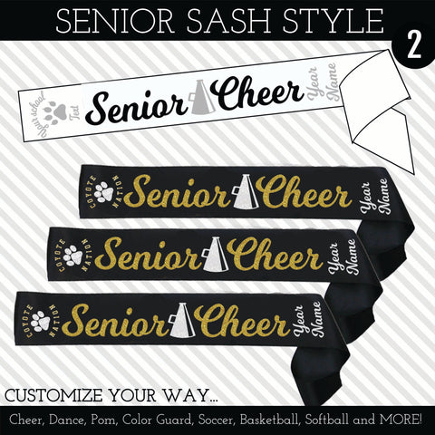 Senior Sash Style 2
