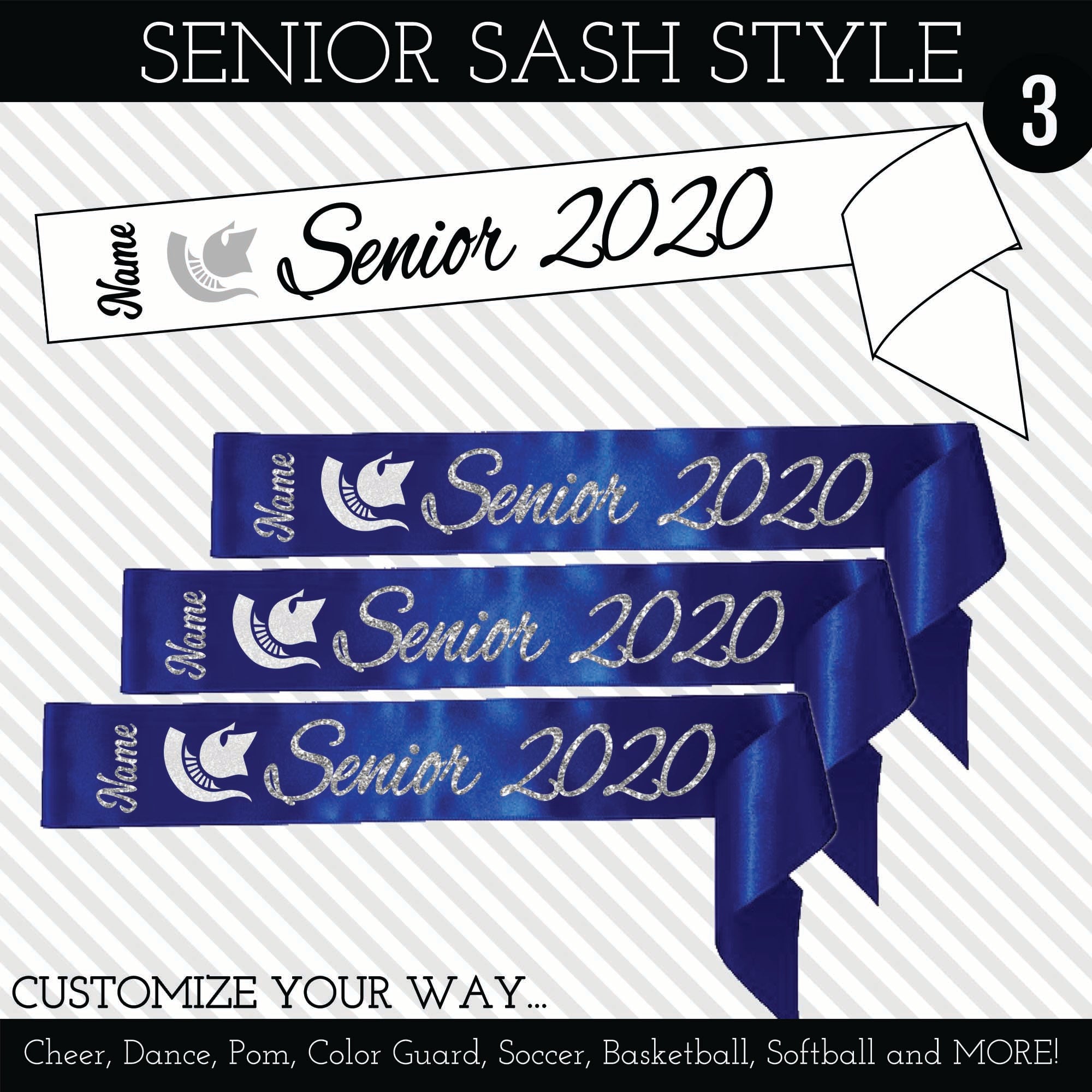 Senior Sash Style 3