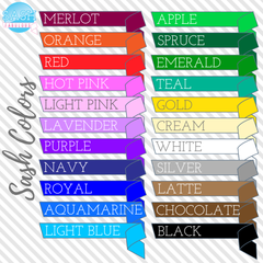 Softball Senior Sash Style 4