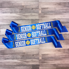 Softball Senior Sash Style 3