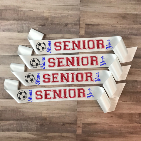 Soccer Senior Sash Style 3