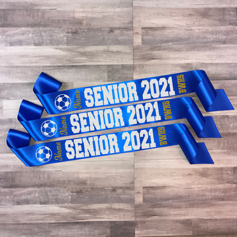 Soccer Senior Sash Style 6