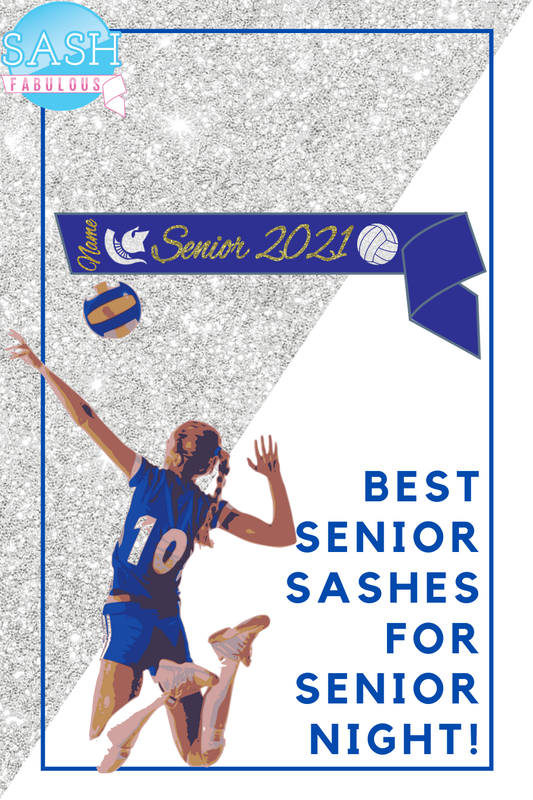 Volleyball Senior Sash Style 8