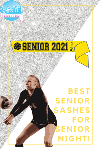 Volleyball Senior Sash Style 4